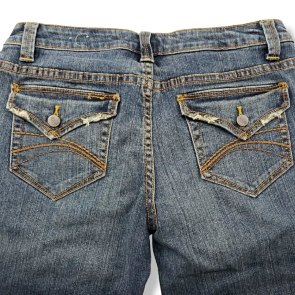 Decree Jean Shorts Size 7 Womens Blue Denim Long